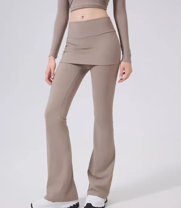 Pantalon Évasé Taille Haute Femme – Sport & Élégance