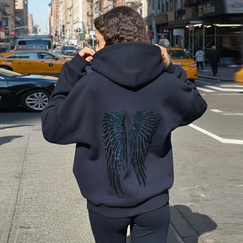 Sweat à capuche oversize pour femme