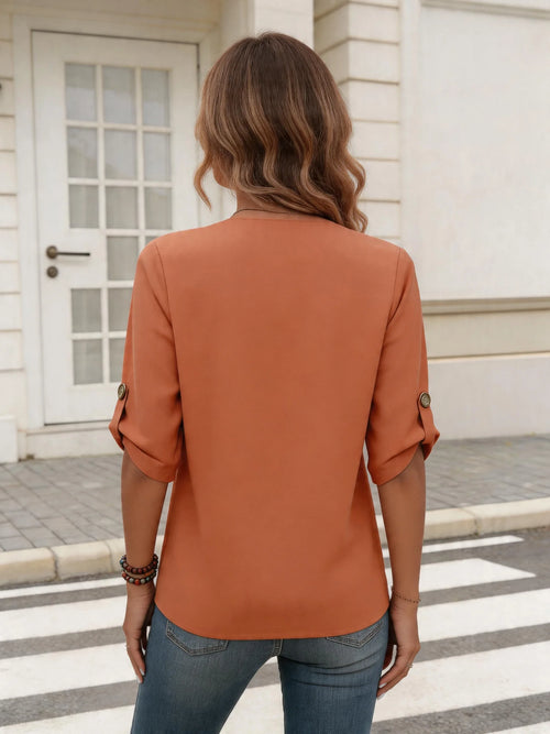 Chemisier Orange Chic
