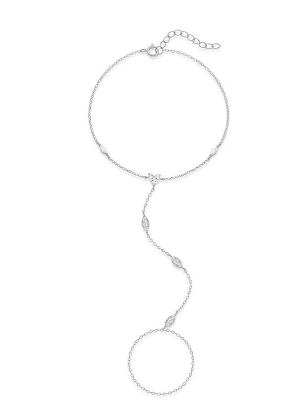 Bracelet Femme Cœur & Étoile en Argent 925