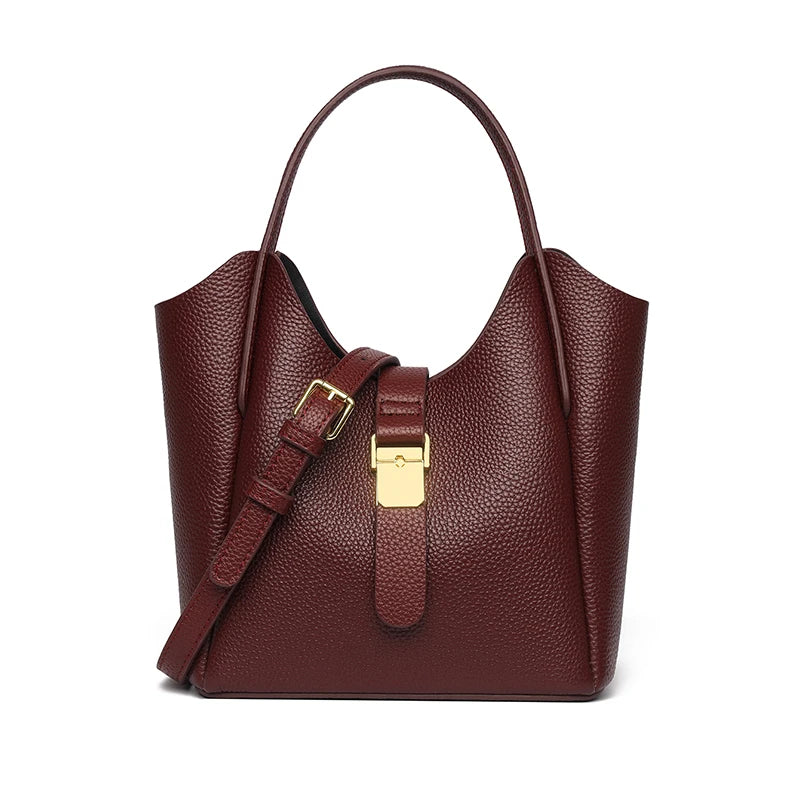 Sac Fourre-Tout Femme Élégant en Cuir