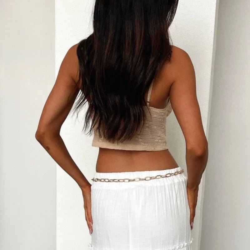 Débardeur Côtelé Femme