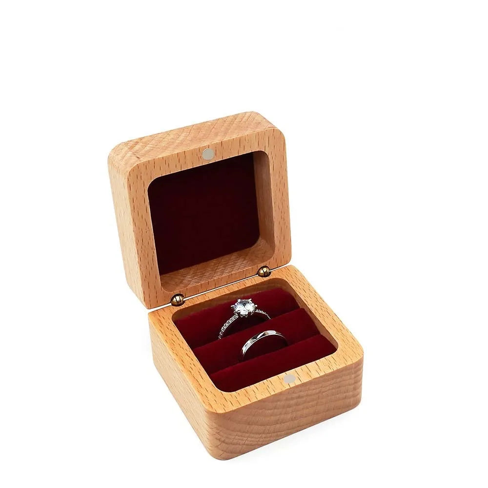 Boîte à Bijoux en Bois et Velours