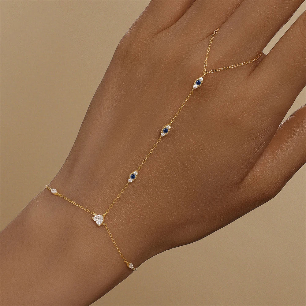 Bracelet Femme Cœur & Étoile en Argent 925