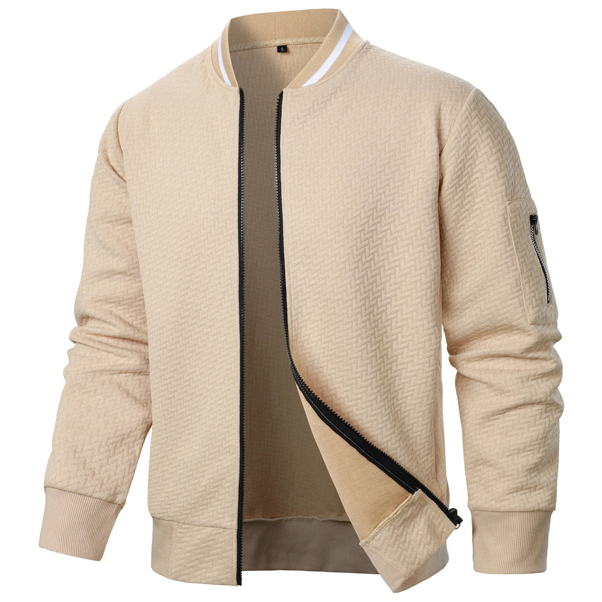 Veste Sweat Zippée Homme à Col Montant