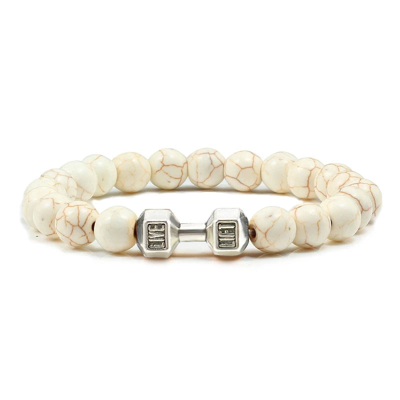 Bracelet en Pierre Volcanique Naturelle