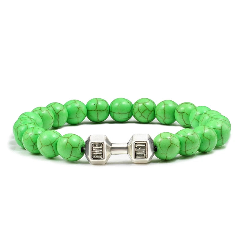 Bracelet en Pierre Volcanique Naturelle