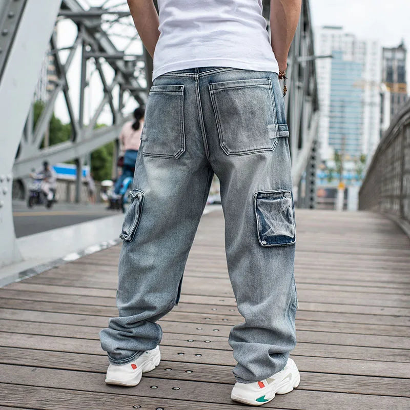 Jean Cargo Homme Grande Capacité