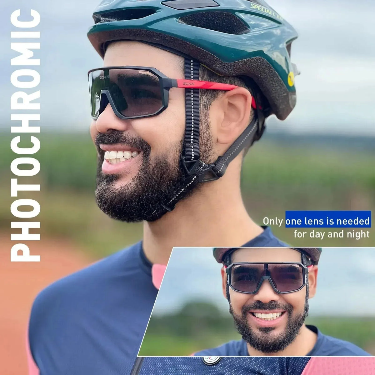 Lunettes de Vélo Photochromiques