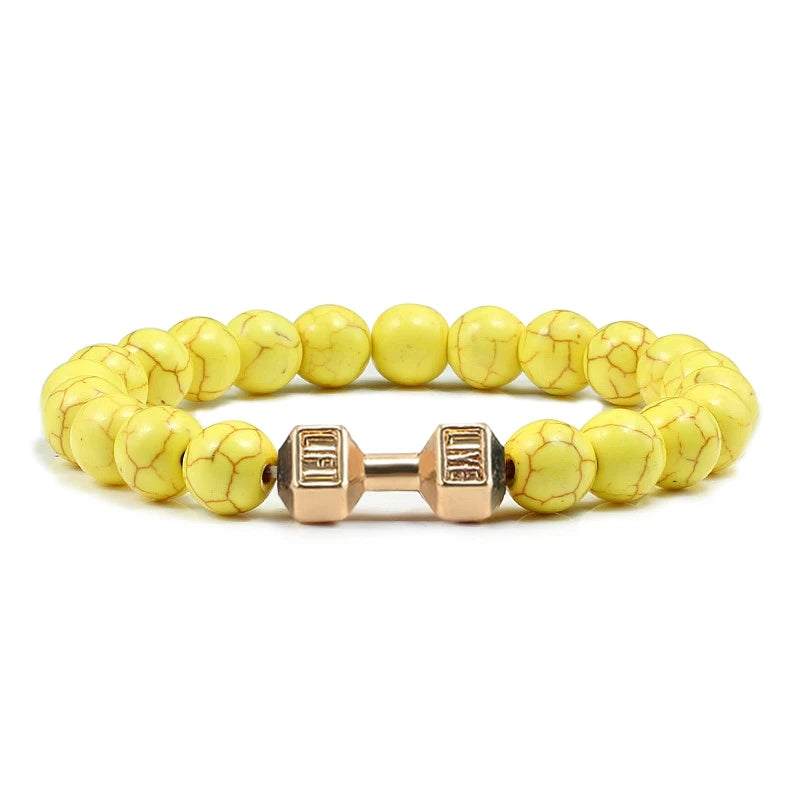 Bracelet en Pierre Volcanique Naturelle