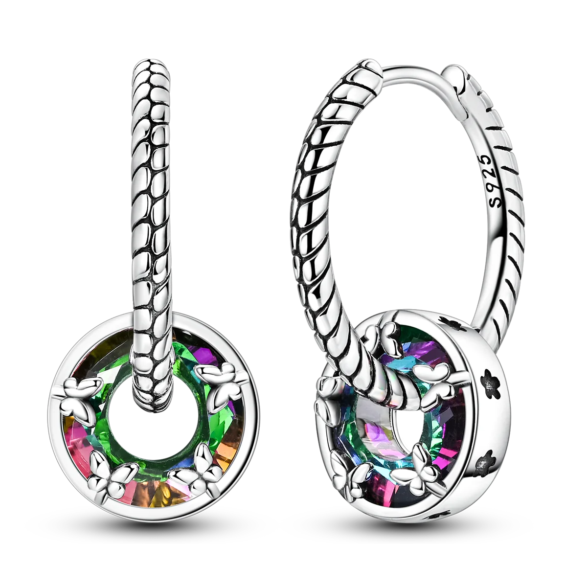 Boucles d'Oreilles Papillon Argent 925
