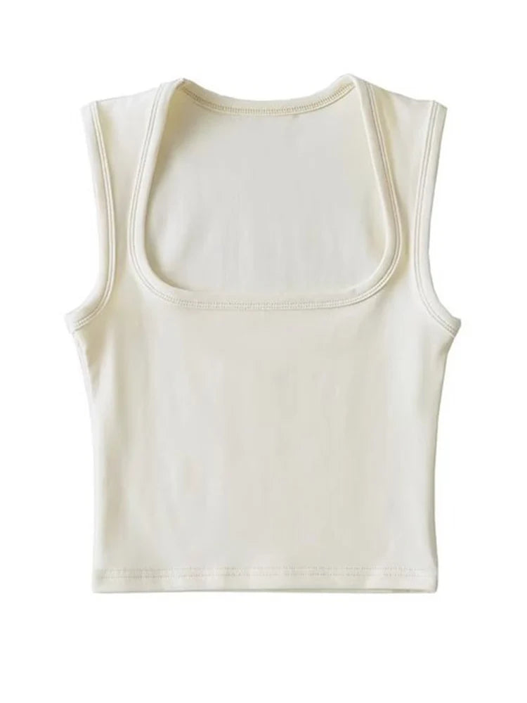 Top Col Carré Femme