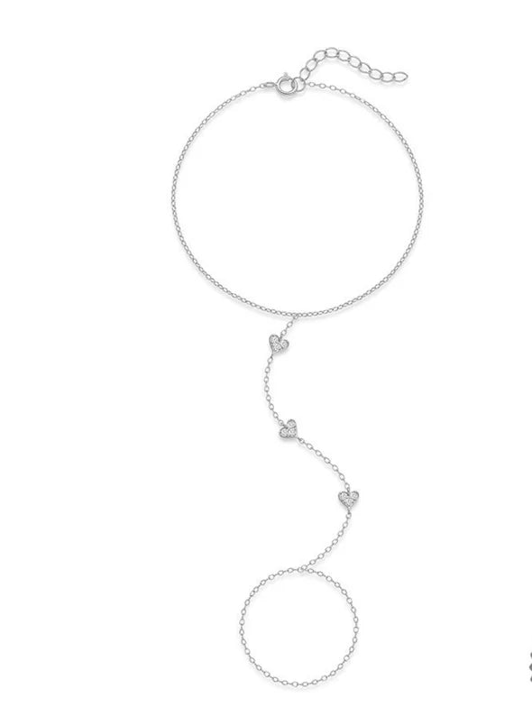 Bracelet Femme Cœur & Étoile en Argent 925