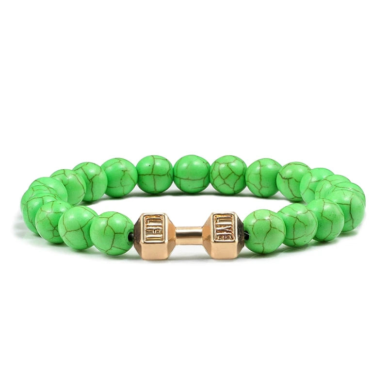 Bracelet en Pierre Volcanique Naturelle