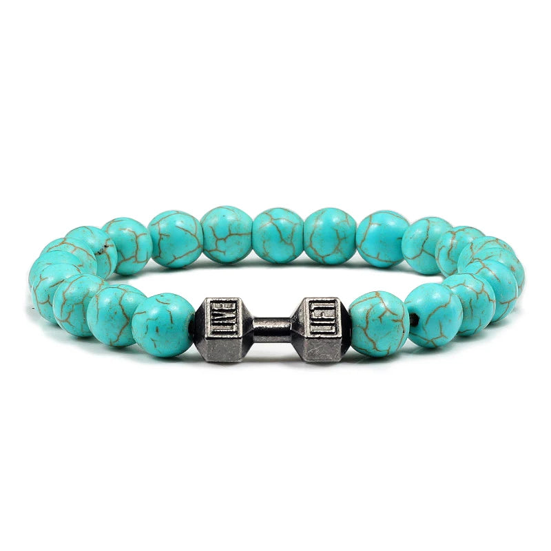 Bracelet en Pierre Volcanique Naturelle