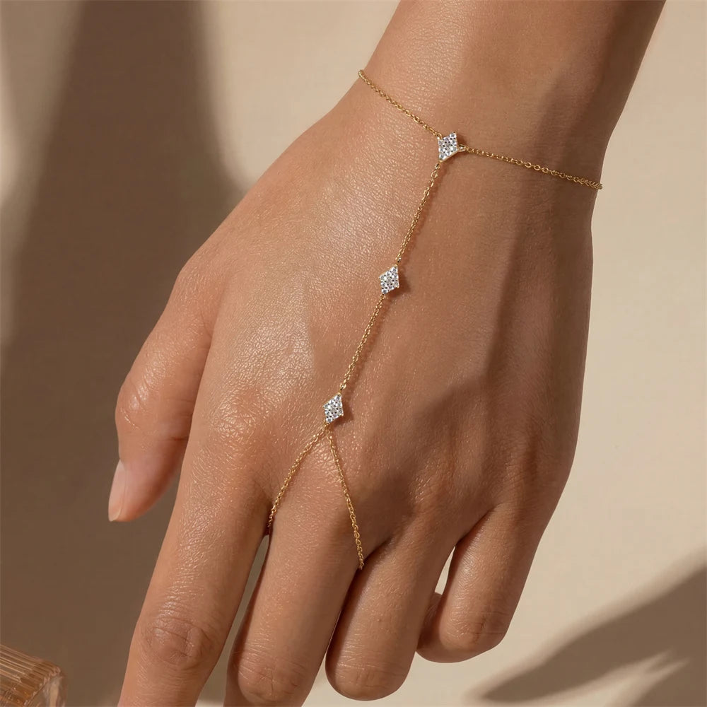 Bracelet Femme Cœur & Étoile en Argent 925