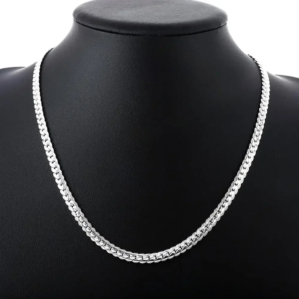 Collier Chaîne Argentée 6 mm