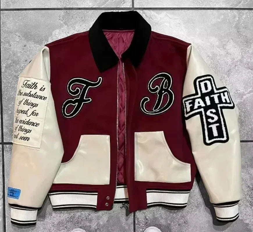 Veste Brodée Style Américain Homme