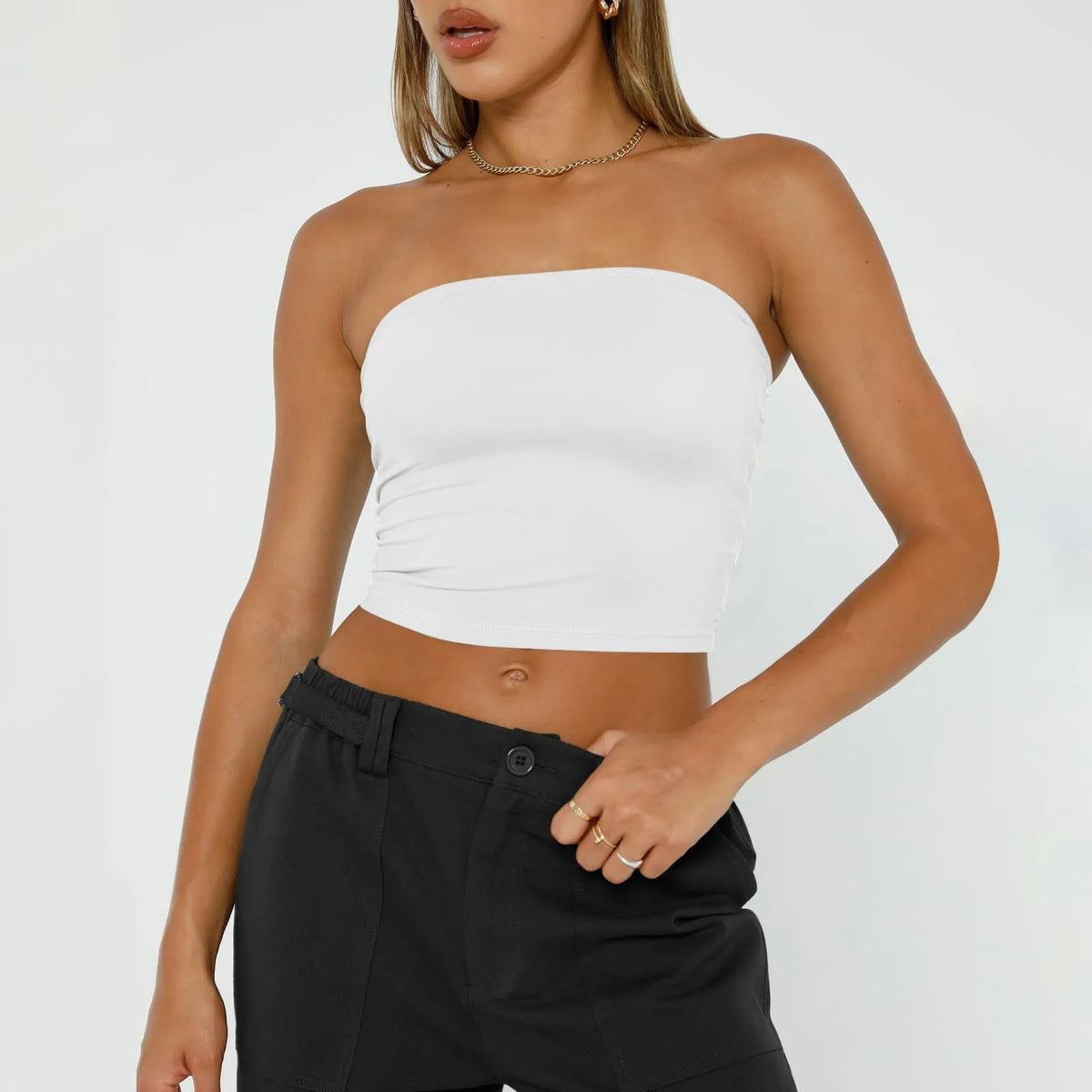 Top Bandeau Femme Sans Bretelles
