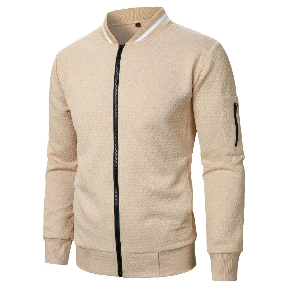 Veste Sweat Zippée Homme à Col Montant