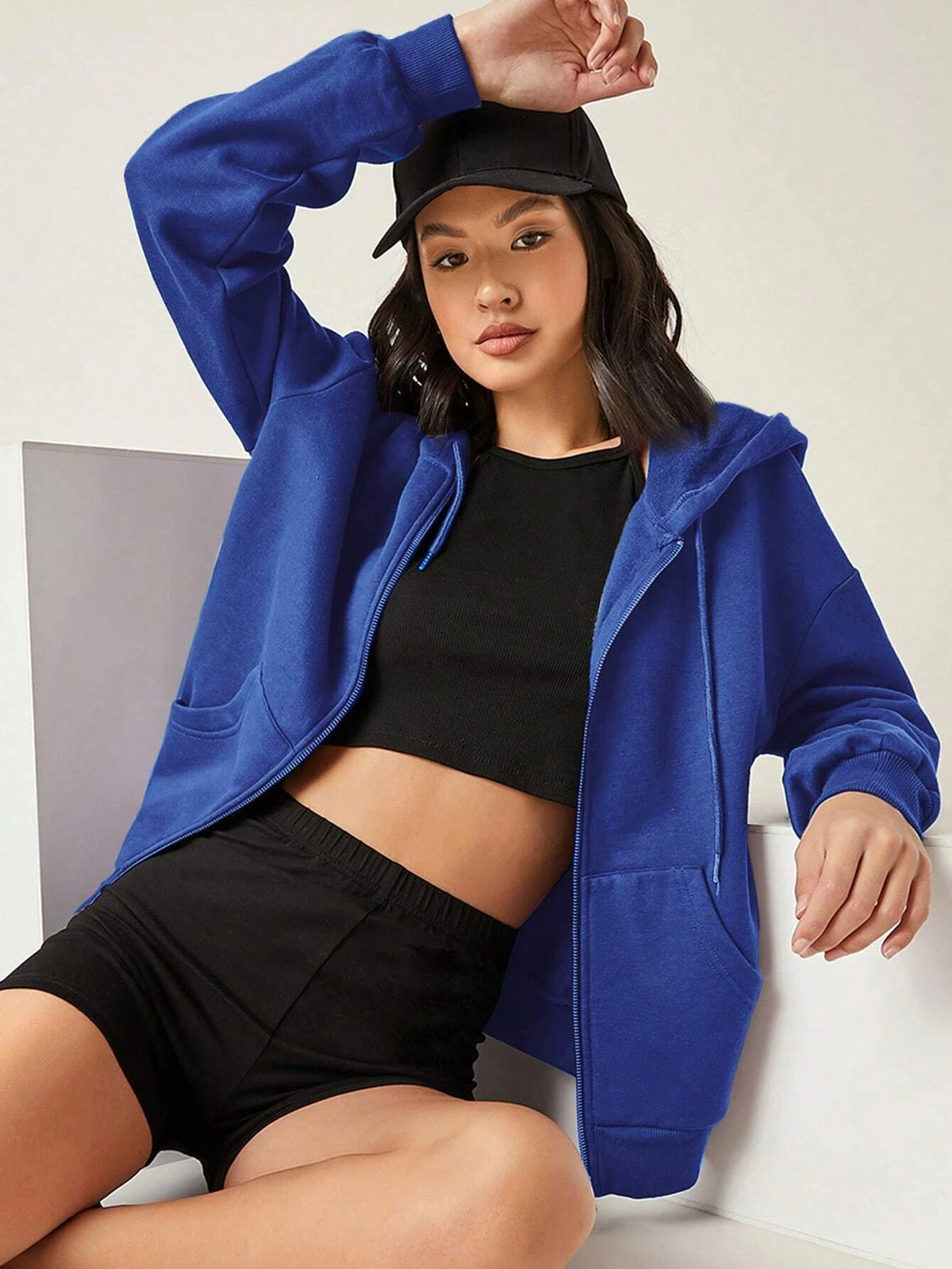 Sweat à Capuche Zippé Femme – Confort Quotidien