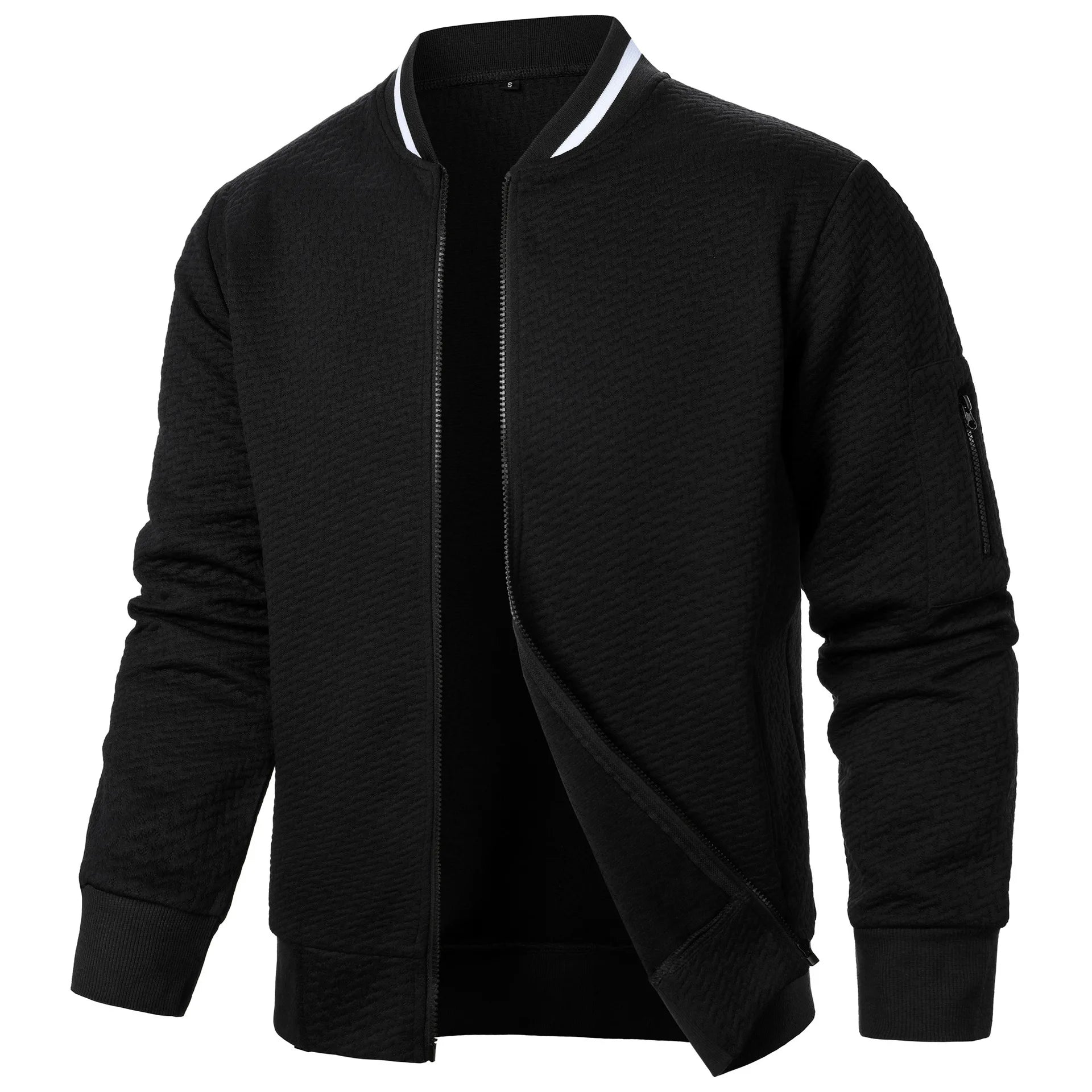 Veste Sweat Zippée Homme à Col Montant