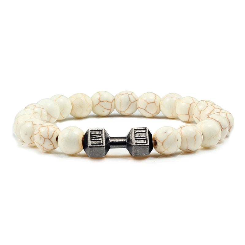 Bracelet en Pierre Volcanique Naturelle