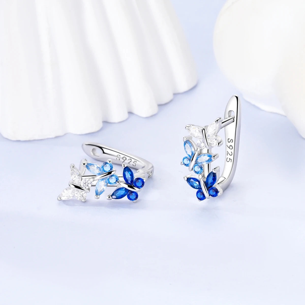 Boucles d'Oreilles Papillon Argent 925