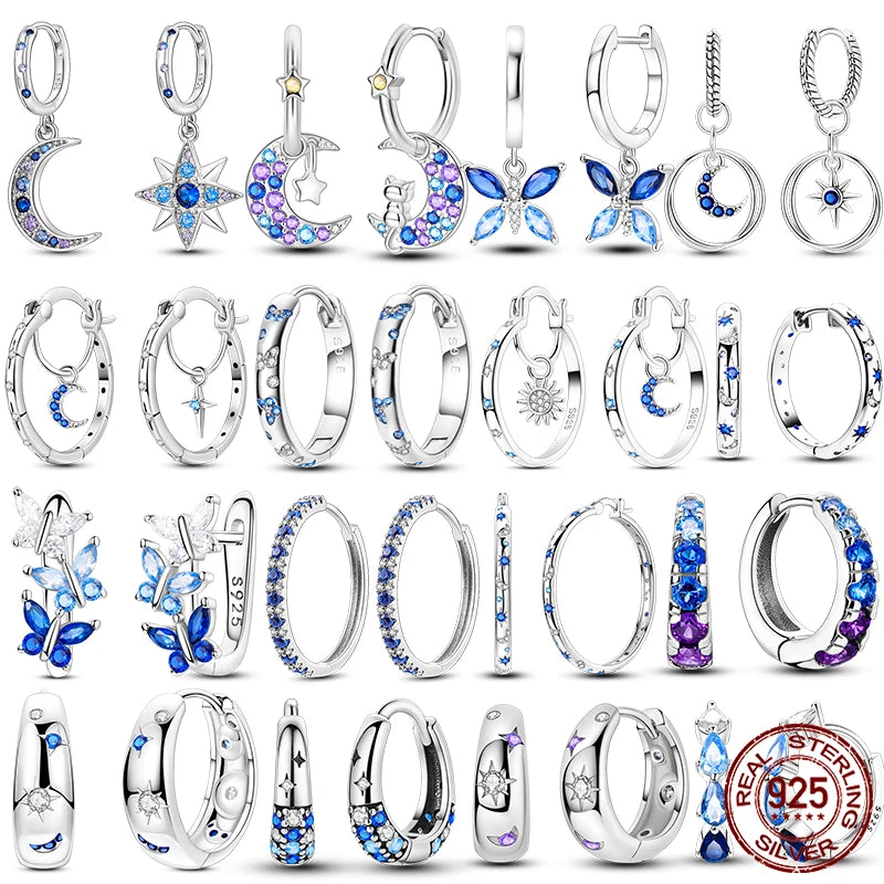 Boucles d'Oreilles Papillon Argent 925