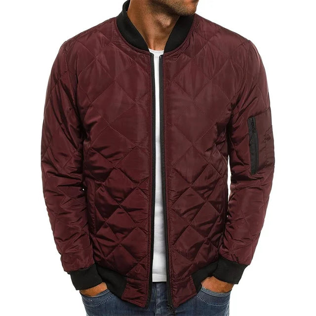 Veste Bomber Homme Col Baseball