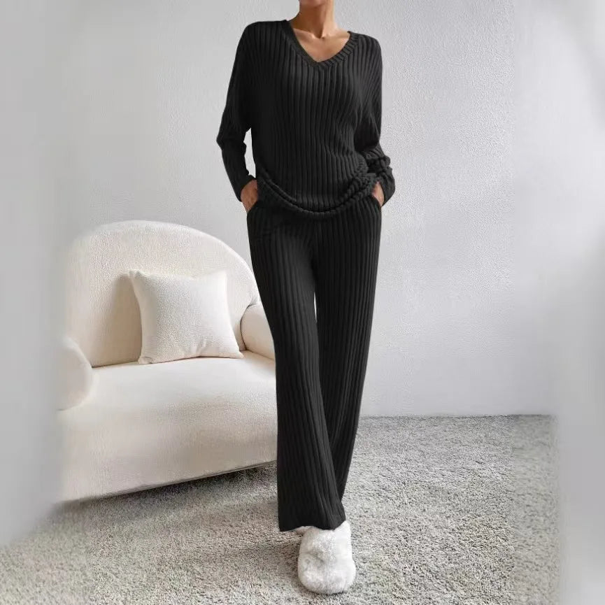 Ensemble Femme Confort – Haut à Manches Longues & Pantalon  Description
