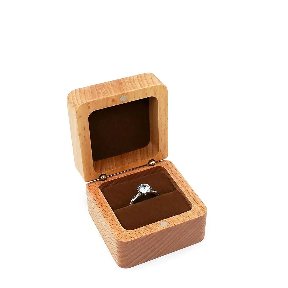 Boîte à Bijoux en Bois et Velours