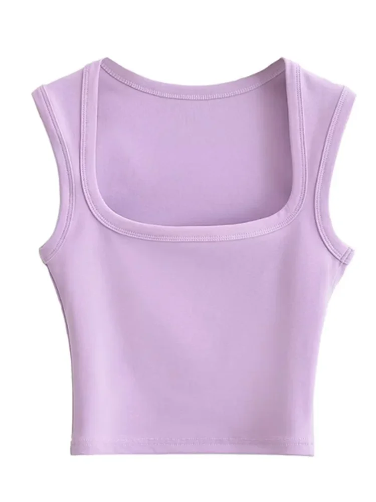 Top Col Carré Femme