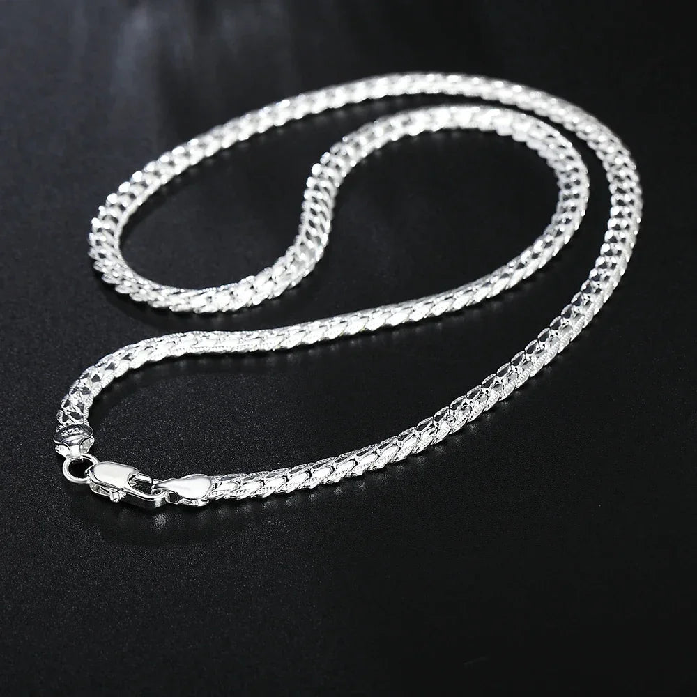 Collier Chaîne Argentée 6 mm