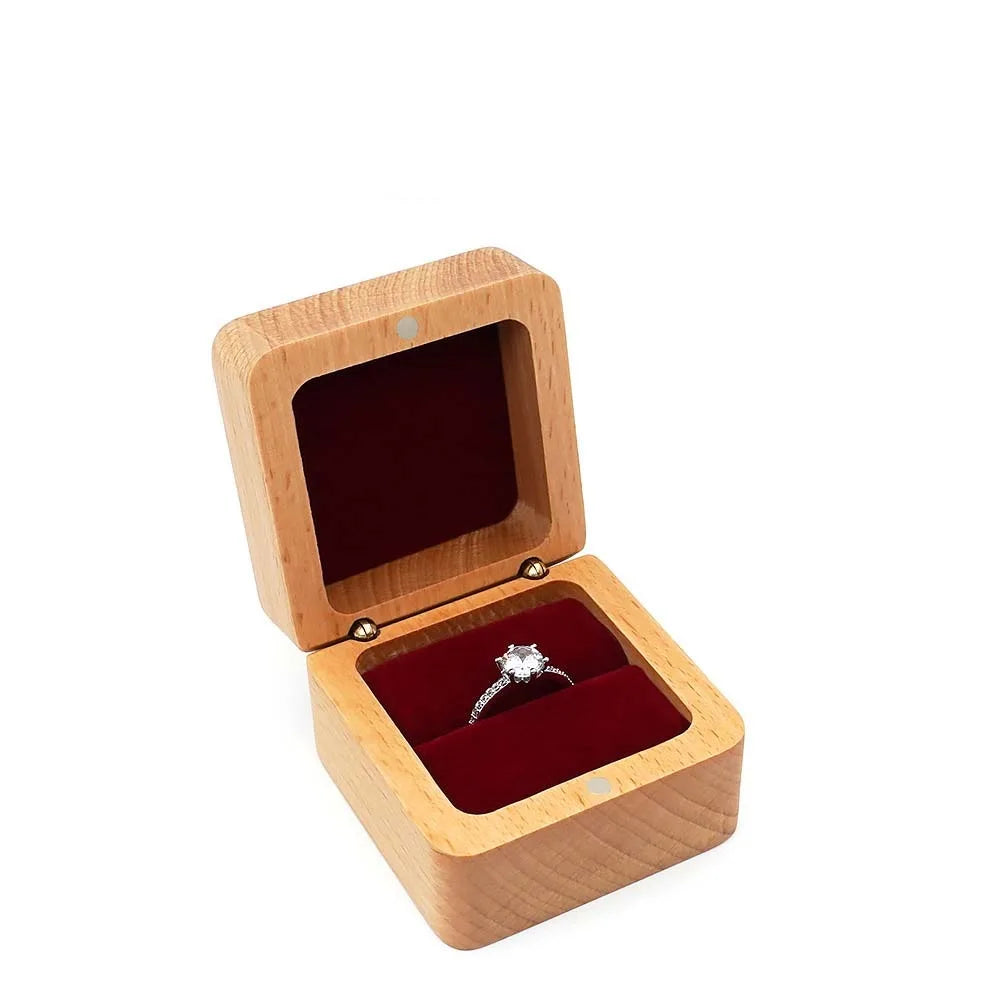 Boîte à Bijoux en Bois et Velours