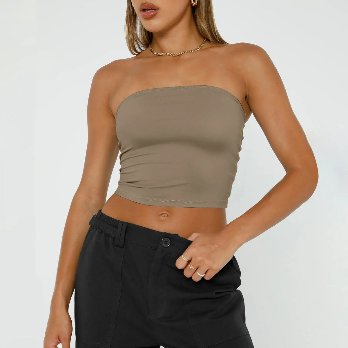 Top Bandeau Femme Sans Bretelles