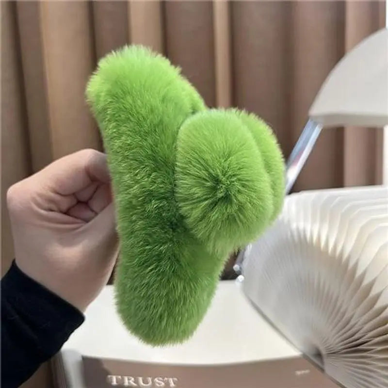 Pince à Cheveux en Peluche Douce