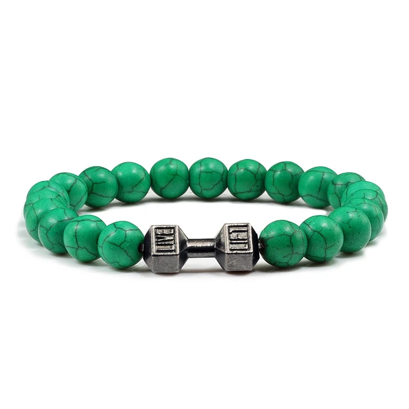 Bracelet en Pierre Volcanique Naturelle