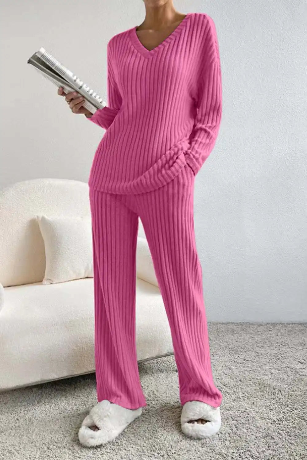 Ensemble Femme Confort – Haut à Manches Longues & Pantalon  Description