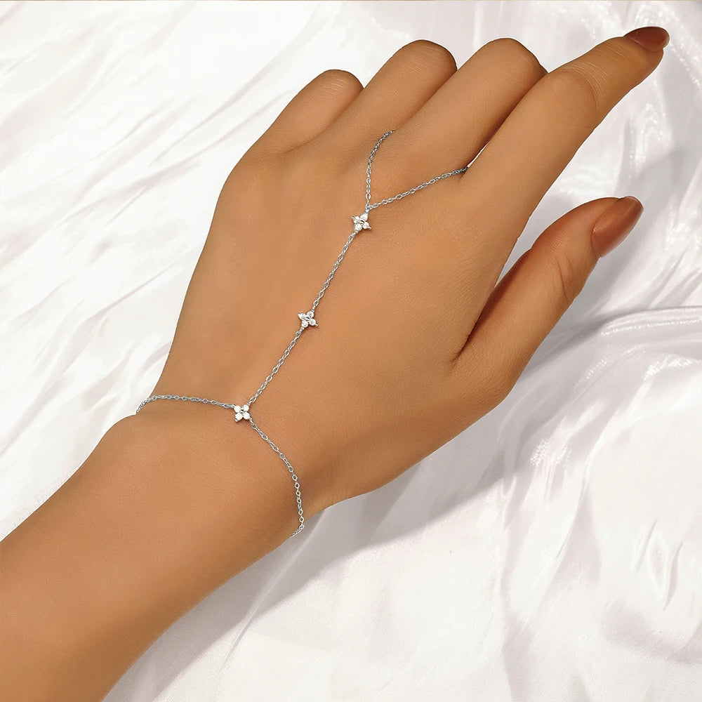 Bracelet Femme Cœur & Étoile en Argent 925