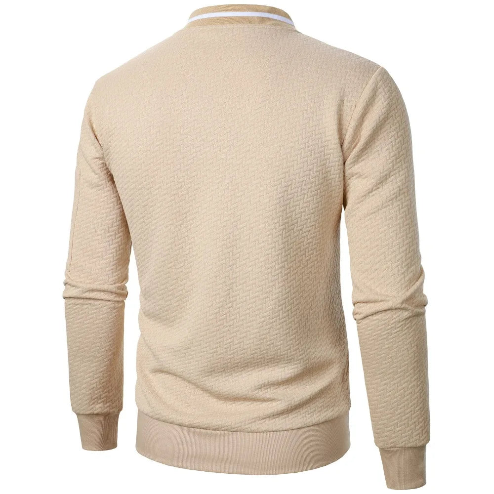 Veste Sweat Zippée Homme à Col Montant