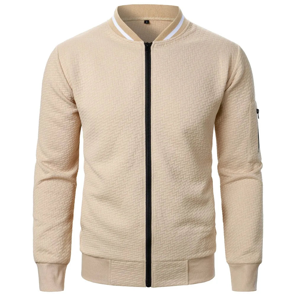 Veste Sweat Zippée Homme à Col Montant