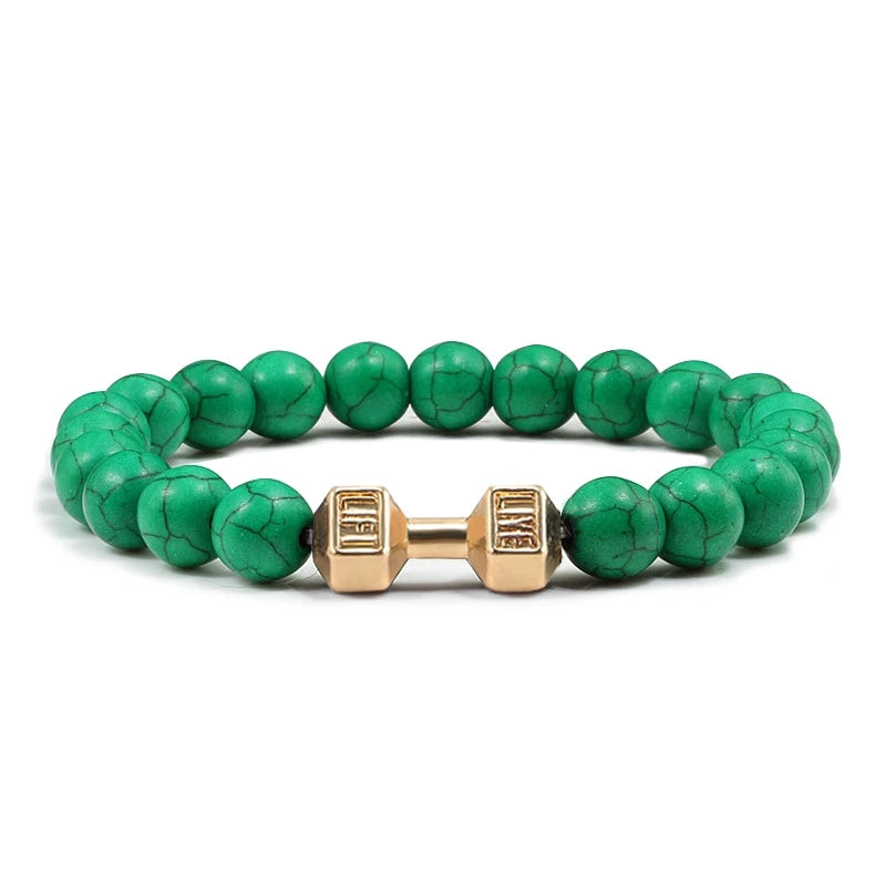 Bracelet en Pierre Volcanique Naturelle
