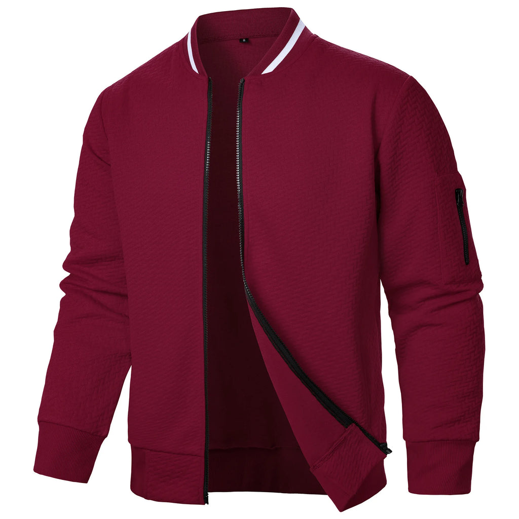 Veste Sweat Zippée Homme à Col Montant