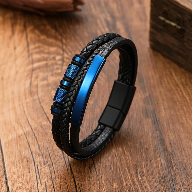 Bracelet Classique en Cuir pour Homme