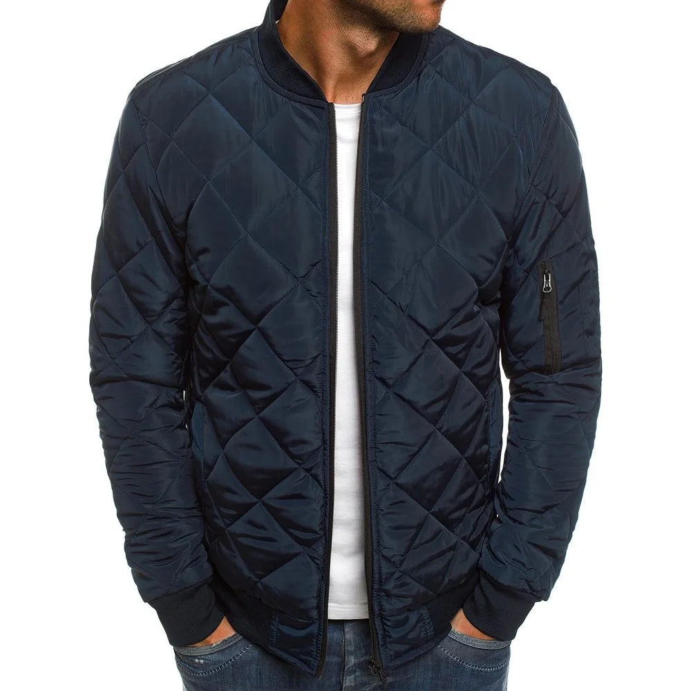 Veste Bomber Homme Col Baseball