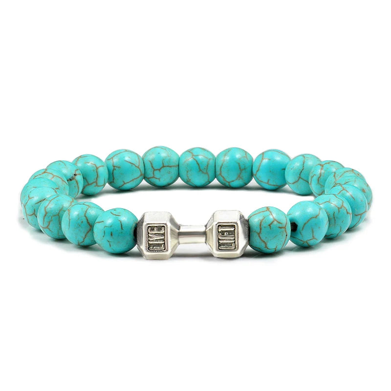 Bracelet en Pierre Volcanique Naturelle