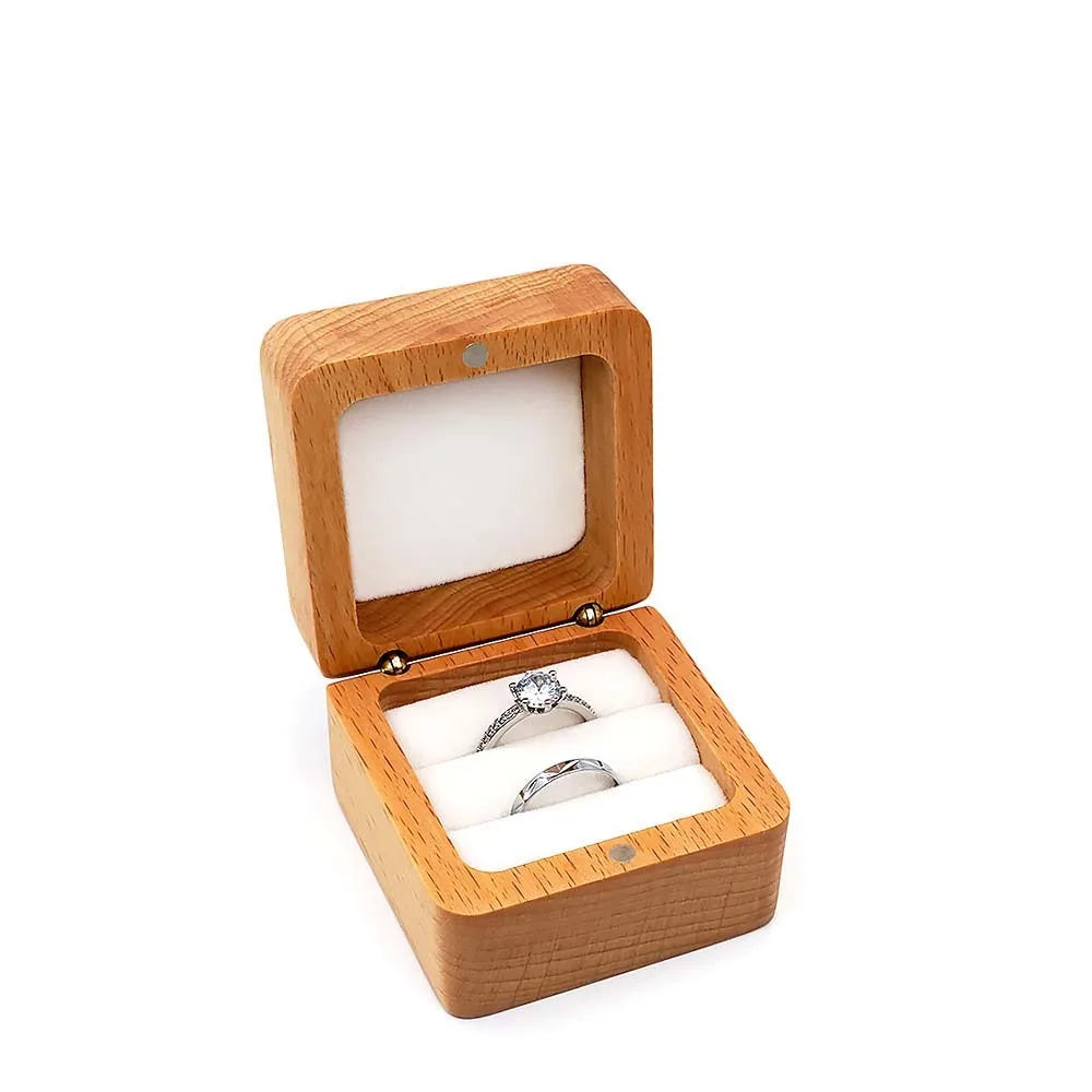 Boîte à Bijoux en Bois et Velours