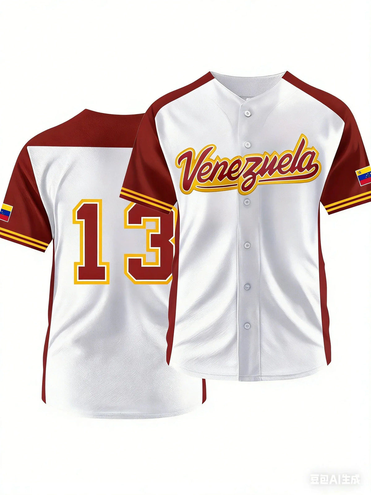 T-shirt Baseball Homme à Manches Courtes