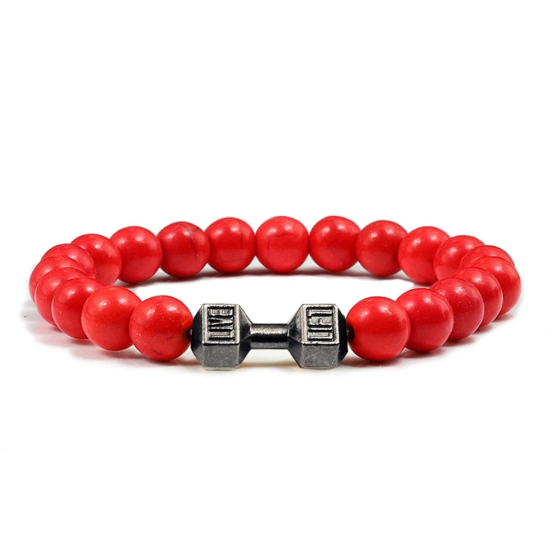 Bracelet en Pierre Volcanique Naturelle